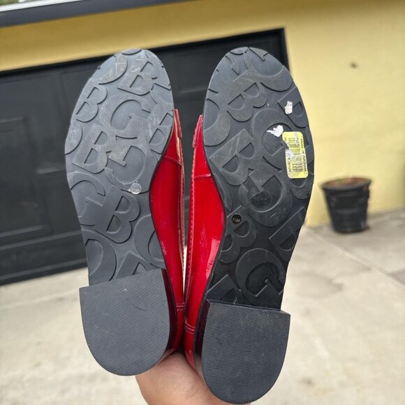 Gianni Bini Women's Red and Burgundy Loafers - Picture 5 of 5